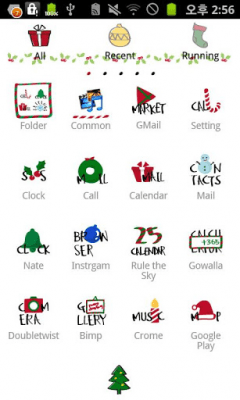 Screenshot of the application Typo Christmas Go Theme - #1