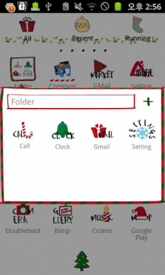 Screenshot of the application Typo Christmas Go Theme - #3