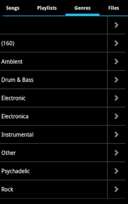Screenshot of the application Music Player Ultra - #3