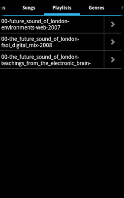 Screenshot of the application Music Player Ultra - #4
