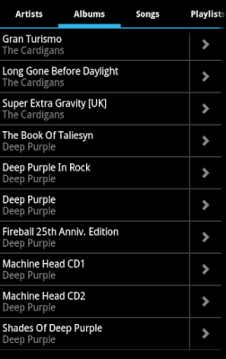 Screenshot of the application Music Player Ultra - #5