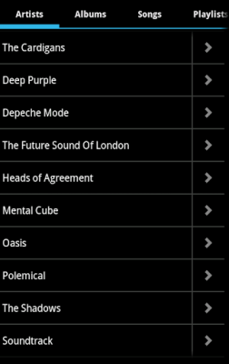 Screenshot of the application Music Player Ultra - #7