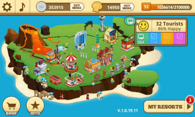 Screenshot of the application Tap Resort Party - #3