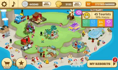 Screenshot of the application Tap Resort Party - #6