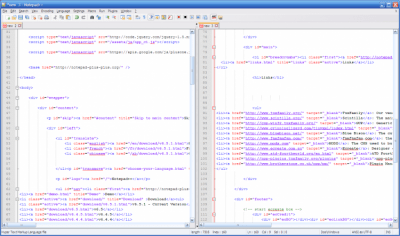 Screenshot of the application Notepad++ Portable - #1