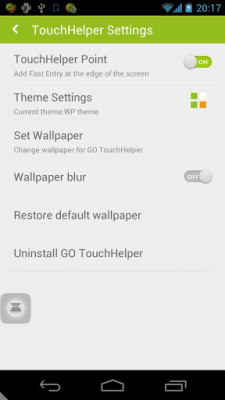Screenshot of the application GO TouchHelper - #6