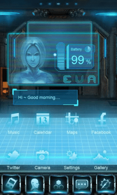 Screenshot of the application EVA Super Theme GO Launcher EX - #2