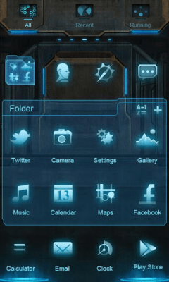 Screenshot of the application EVA Super Theme GO Launcher EX - #3