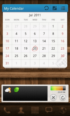 Screenshot of the application Wood Theme GO Launcher EX - #2