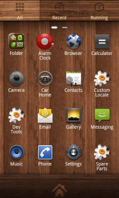 Screenshot of the application Wood Theme GO Launcher EX - #6