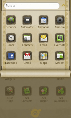 Screenshot of the application Ink Theme GO Launcher EX - #6
