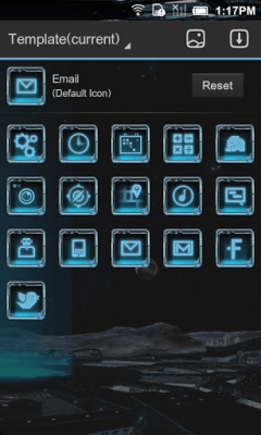 Screenshot of the application Cyber Planet Super Theme GO - #4