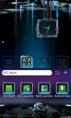 Screenshot of the application Cyber Planet Super Theme GO - #6