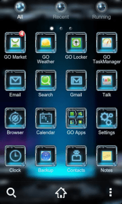 Screenshot of the application Cyber Planet Super Theme GO - #8