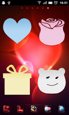 Screenshot of the application GO Note Widget Love Theme - #2