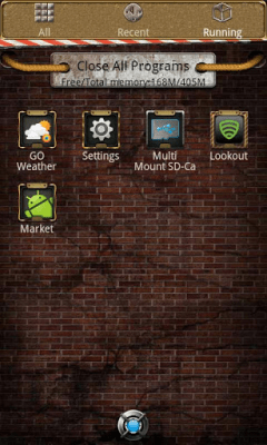 Screenshot of the application Old Factory GO Launcher theme - #7