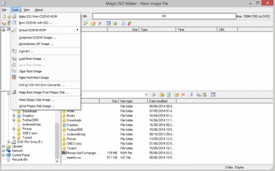 Screenshot of the application MagicISO - #1