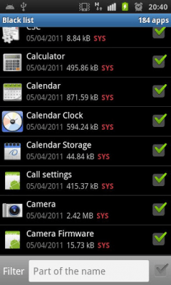 Screenshot of the application Android Task Killer Free - #5