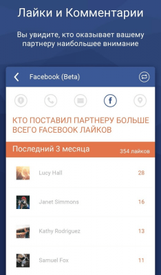 Screenshot of the application Couple Tracker - Mobile monitor - #7