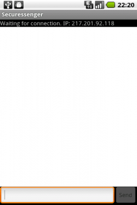 Screenshot of the application Securessenger - #1