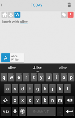 Screenshot of the application Tazzr personal assistant - #6