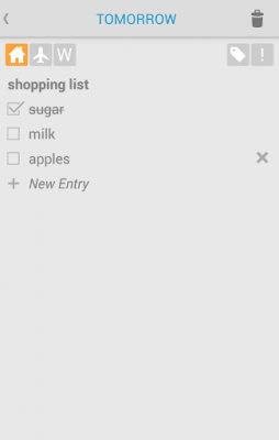 Screenshot of the application Tazzr personal assistant - #7