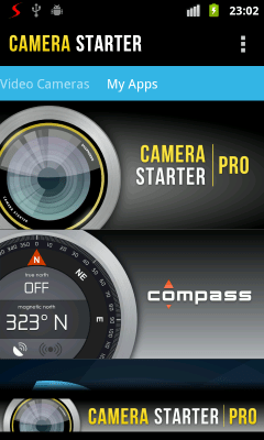 Screenshot of the application Camera Starter - #7