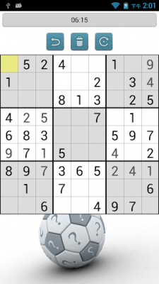 Screenshot of the application Sudoku - #6