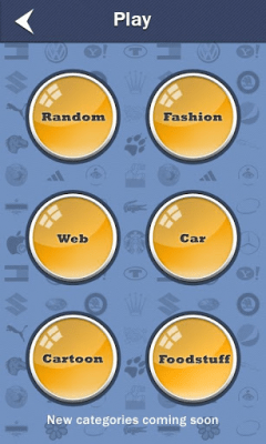 Screenshot of the application Logo Quiz by categories - #2