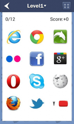 Screenshot of the application Logo Quiz by categories - #4