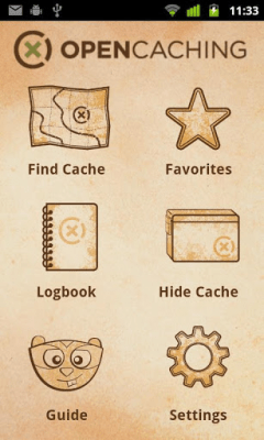 Screenshot of the application OpenCaching - #1