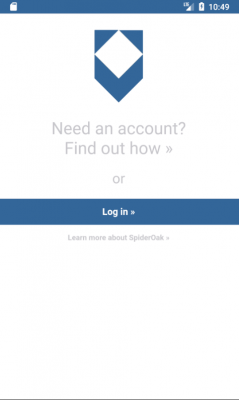 Screenshot of the application SpiderOakONE - #5
