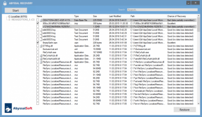 Screenshot of the application Abyssal Recovery - #3