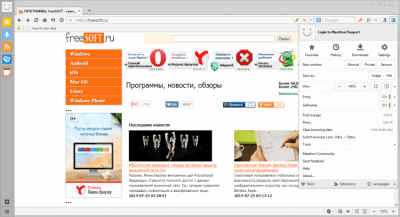 Screenshot of the application Maxthon Portable - #1