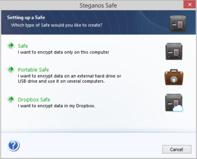 Screenshot of the application Steganos Privacy Suite - #2