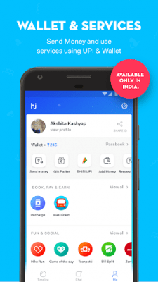 Screenshot of the application hike messenger - #6