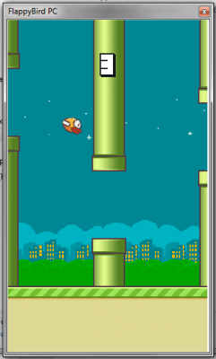 Screenshot of the application FlappyBird for PC - #1