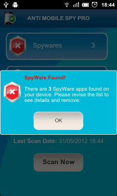 Screenshot of the application Anti Spy Mobile Free - #3