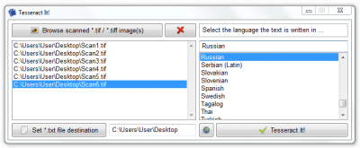 Screenshot of the application Tesseract It! - #1