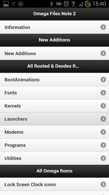 Screenshot of the application Omega Files - #9
