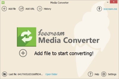 Screenshot of the application IceCream Media Converter - #1