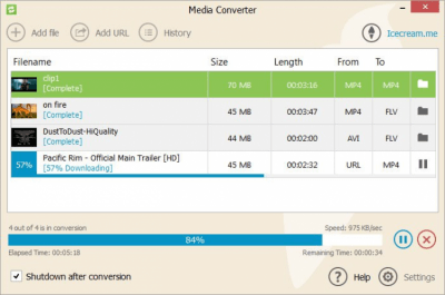 Screenshot of the application IceCream Media Converter - #3