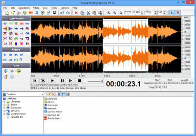 Screenshot of the application Music Editing Master - #1