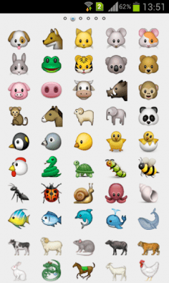 Screenshot of the application Emoji Share - #3