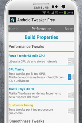 Screenshot of the application Android Tweaker (FREE) - #2