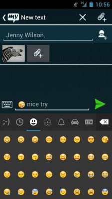Screenshot of the application mysms - Tron Theme - #3