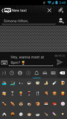 Screenshot of the application mysms - Chrome Theme - #3