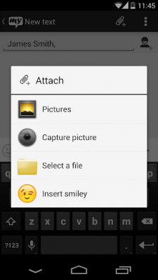 Screenshot of the application mysms - KitKat Theme - #3
