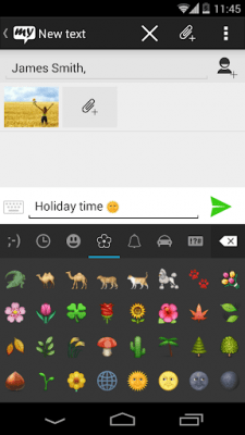 Screenshot of the application mysms - KitKat Theme - #6