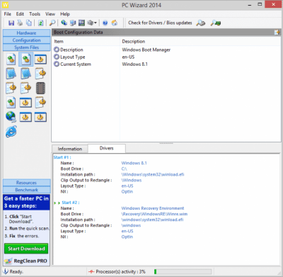 Screenshot of the application PC Wizard Portable - #3